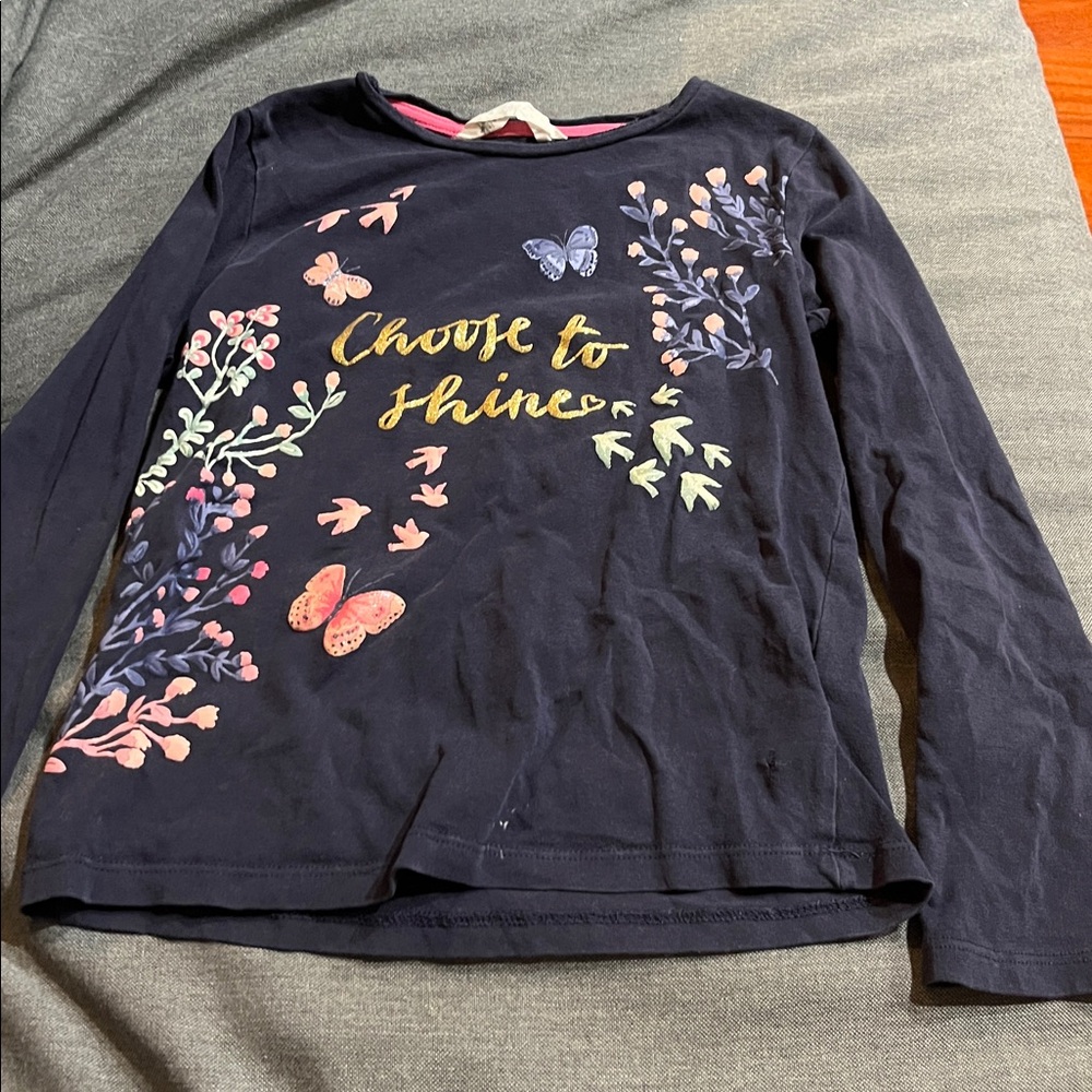 Size 6 Preloved blue long sleeve top